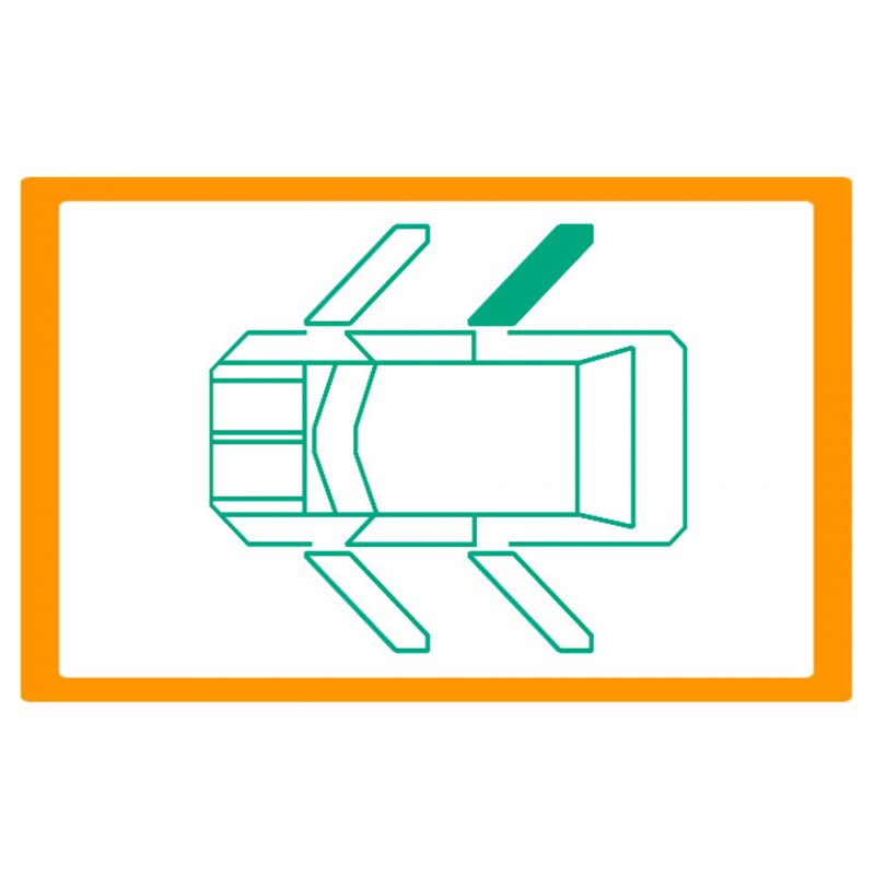 Alzavetro auto  porta Posteriore lato  DESTRO per  Volkswagen Passat Variant (9/19915/1995) Solo meccanismo per motori originali